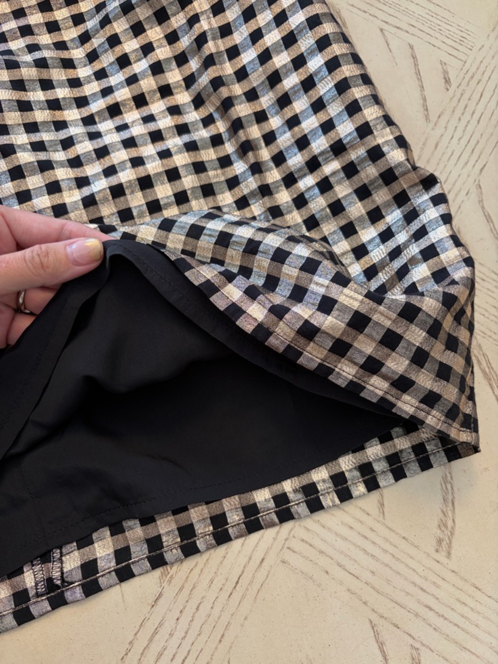 J. Crew Metallic Plaid Blouse - Picture 5 of 14